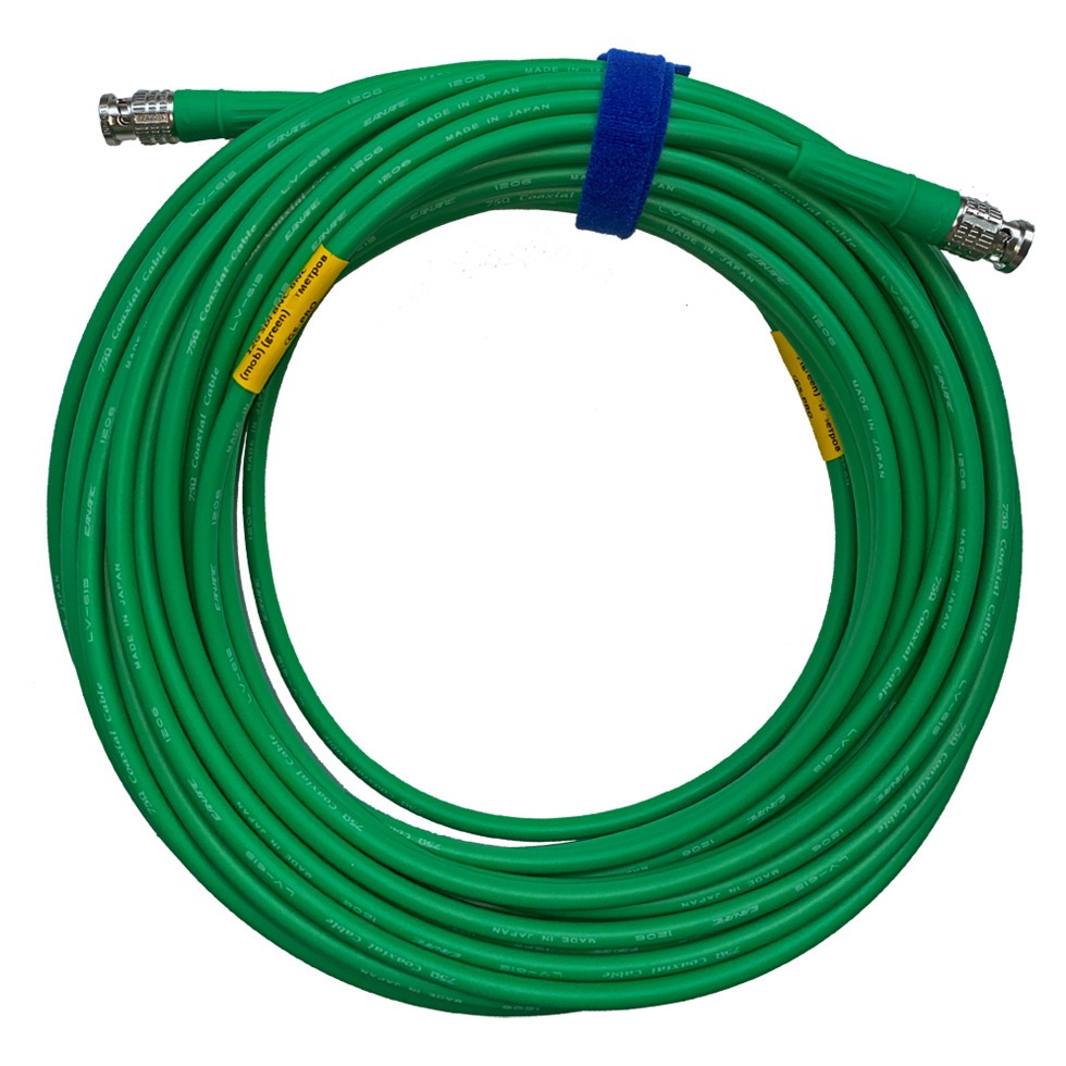 Кабель коаксиальный BNC - BNC GS-PRO 12G SDI BNC-BNC mob green 30.0m