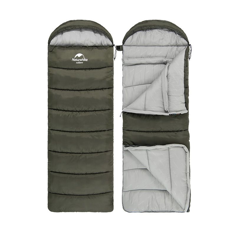 Спальный мешок Naturehike U250, зеленый милитари