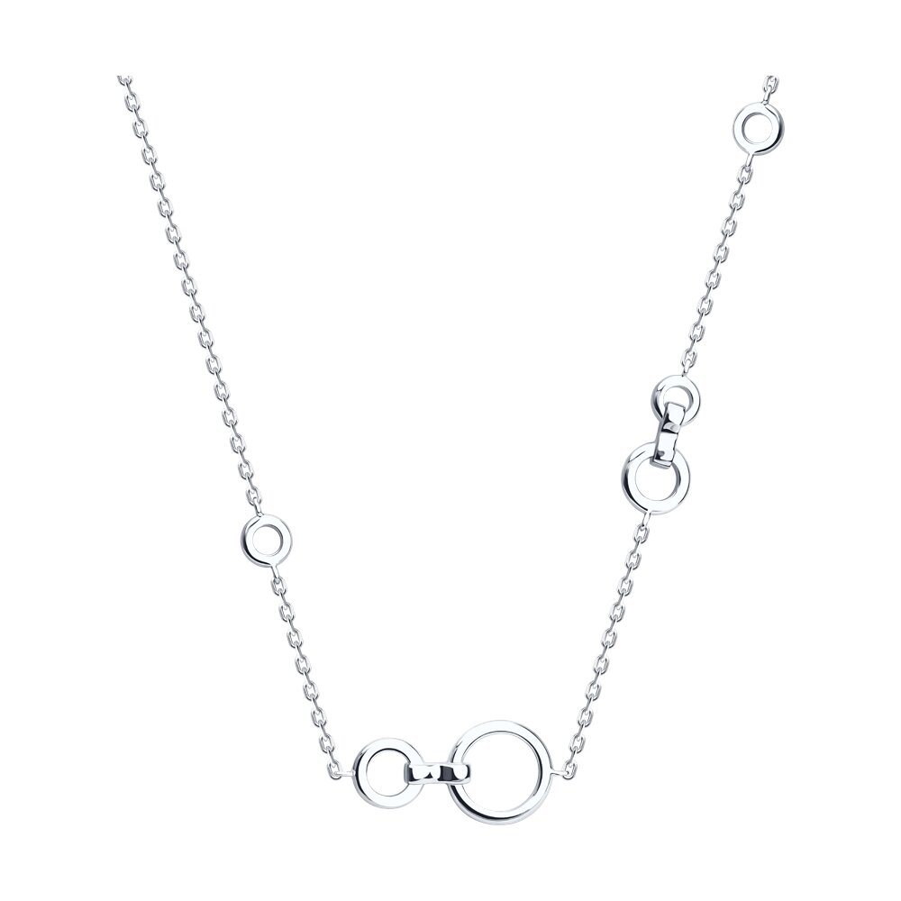 

Колье из серебра 38/42 см SOKOLOV 94071077, 94071077