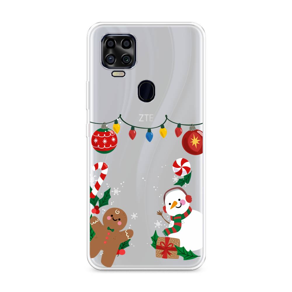 

Чехол на ZTE Blade V2020 "Новогоднее настроение", Коричневый;красный;зеленый, 134350-5