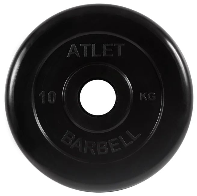 

Диск обрезиненный MB Barbell Atlet MB-AtletB51-10, Atlet MB-AtletB51-10