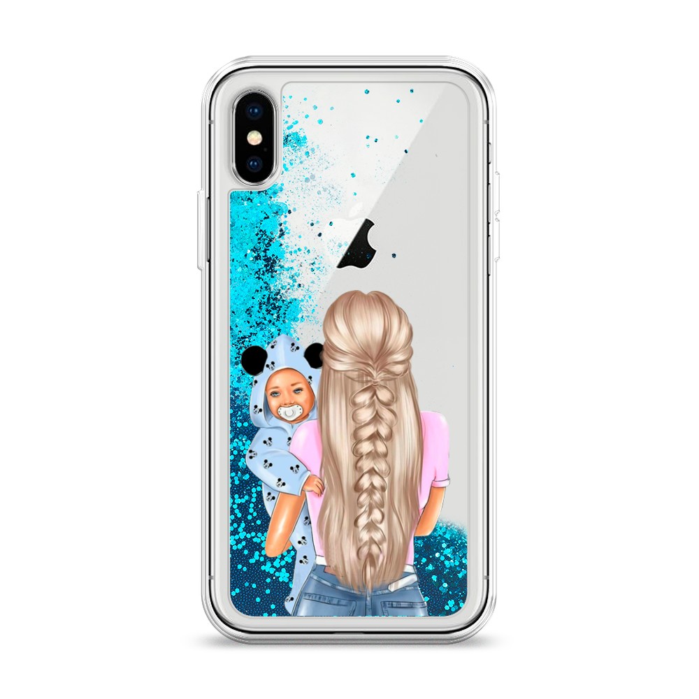 

Чехол Awog на Apple iPhone XS (10S) / Айфон XS (10S) "Молодая мама", Разноцветный, 11893-1