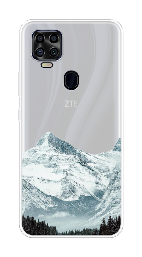 

Чехол на ZTE Blade V2020 "Горы арт 1", Белый;зеленый, 134350-2