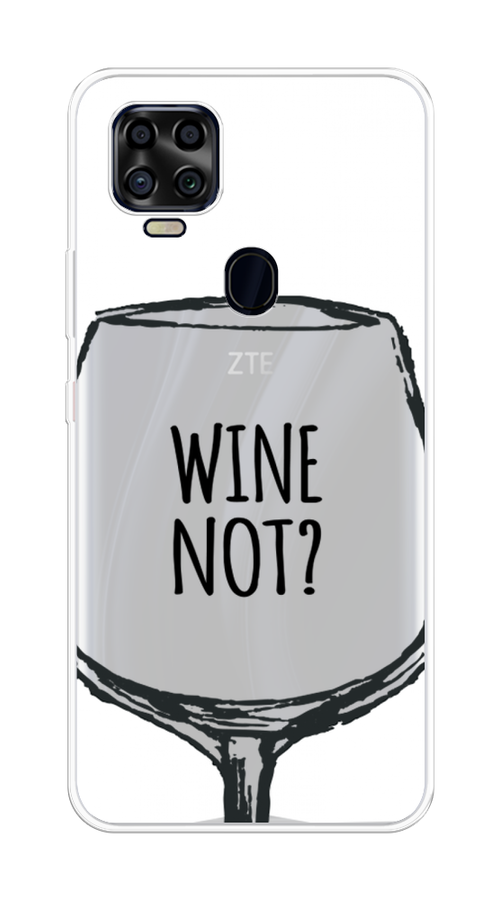 

Чехол на ZTE Blade V2020 "Wine not white", Белый, 134350-6