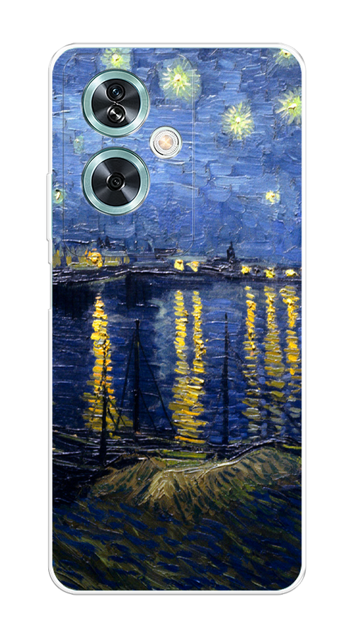 

Чехол на OnePlus Nord N30 SE "Звездная ночь над Роной", Синий;желтый, 154950-1