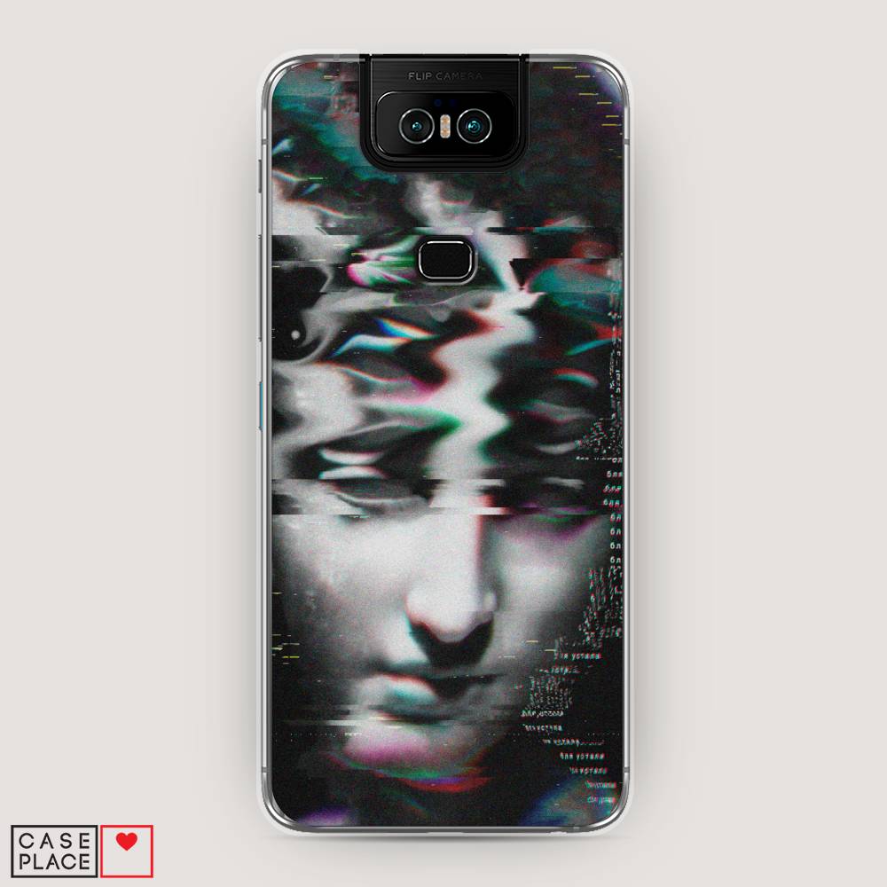 фото Чехол awog "glitch art" для asus zenfone 6 zs630kl