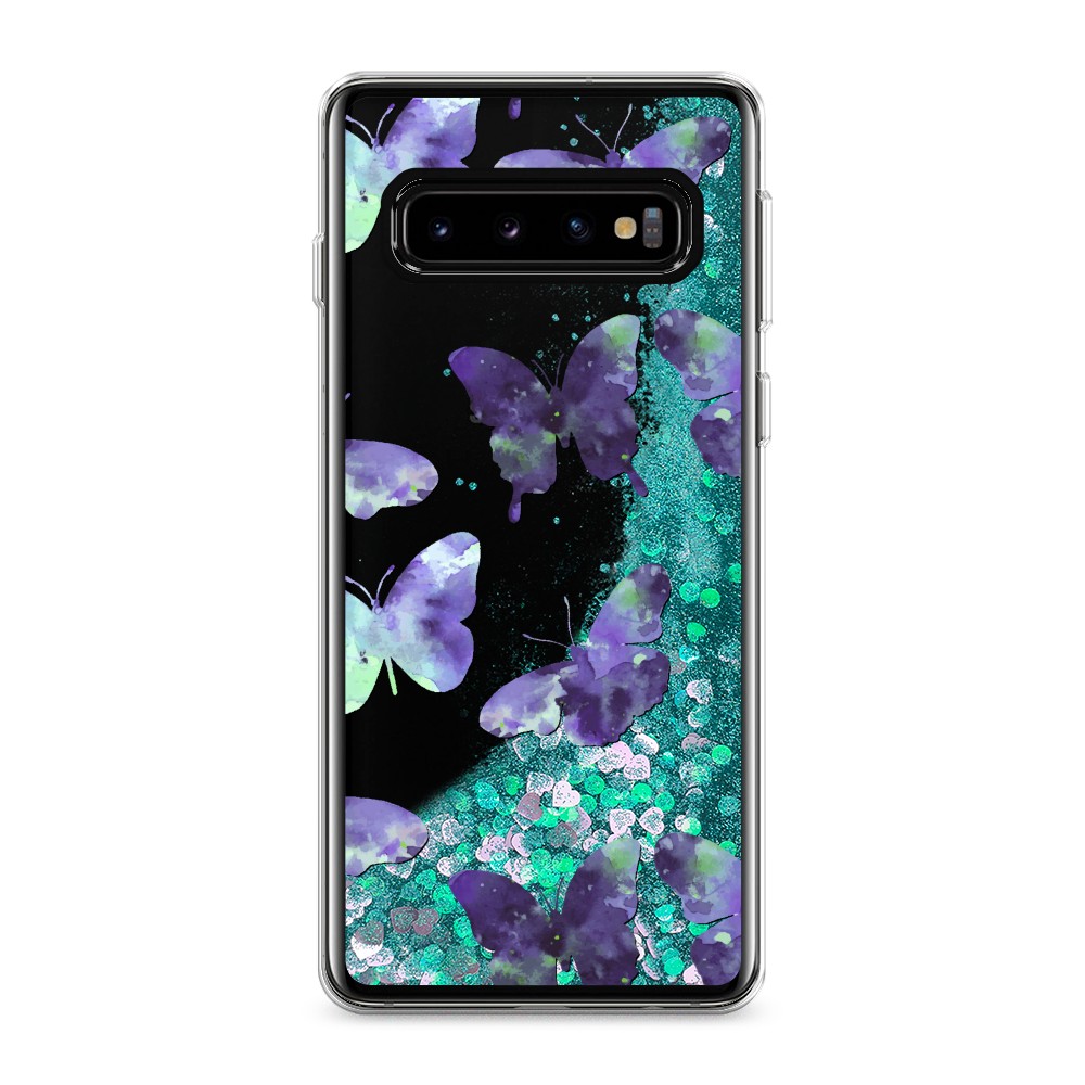 

Жидкий чехол с блестками "Бабочки отпечатки" на Samsung Galaxy S10, 27095-1