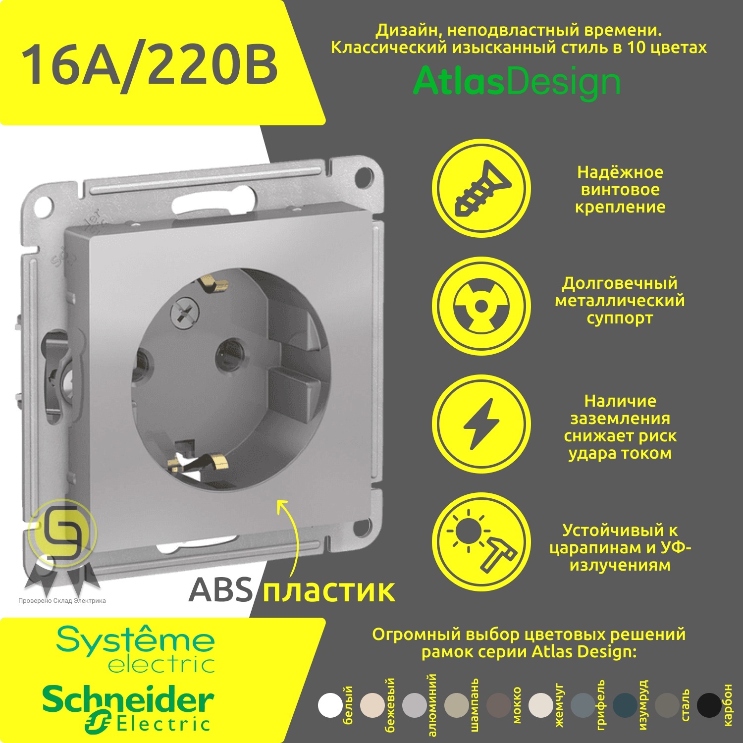 фото Розетка systeme electric atn000343, 20шт