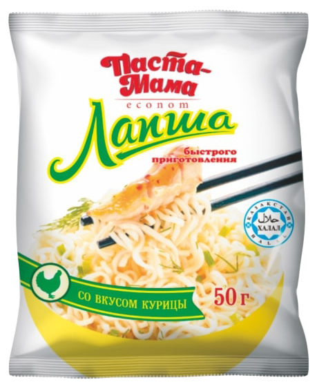 

Лапша Паста-Мама быстрого приготовления со вкусом курицы 50 г