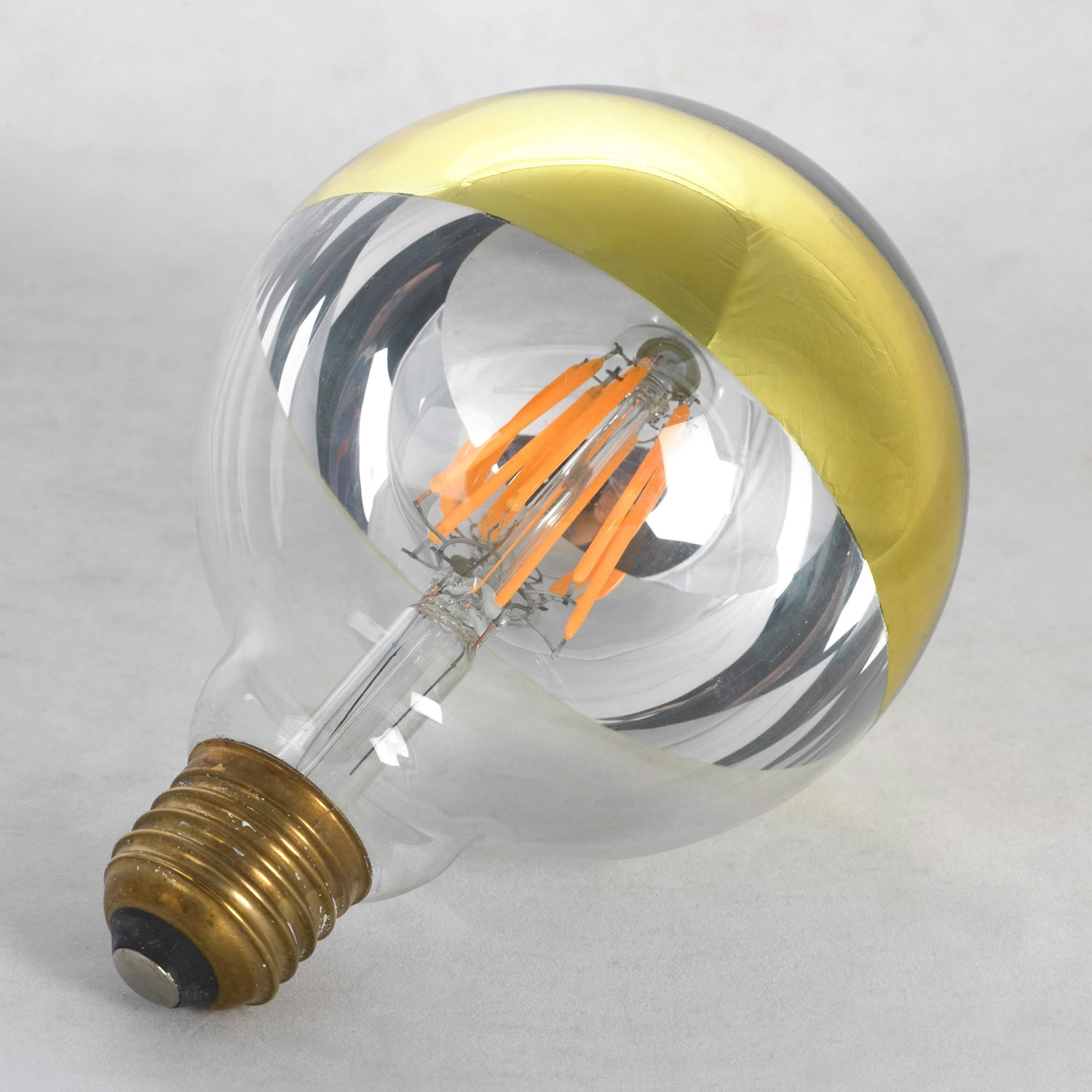 фото Лампочка светодиодная шар прозрачный/желтый e27 6w lussole edisson gf-l-2107