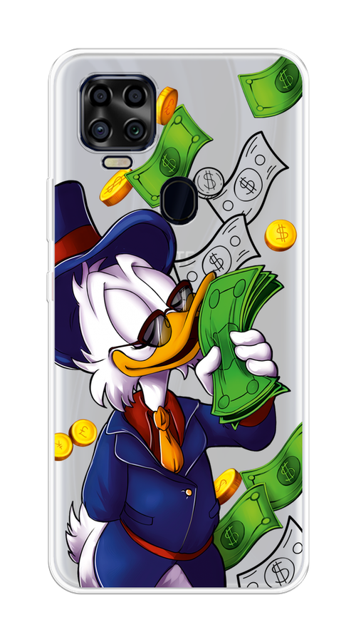 

Чехол на ZTE Blade V2020 "Scrooge McDuck with Money", Синий;зеленый;белый, 134350-6