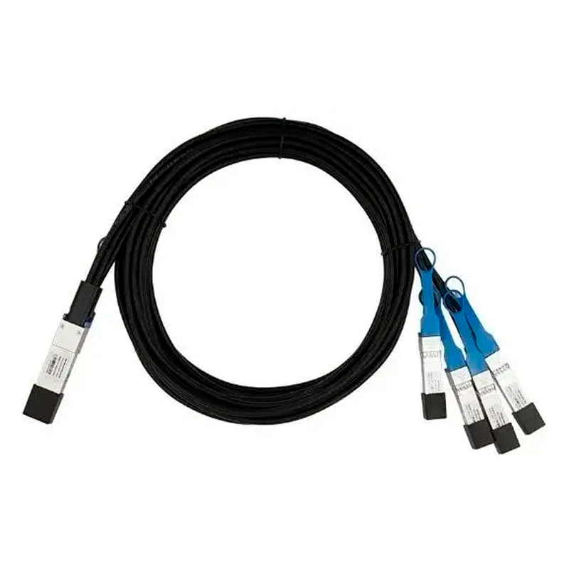 Кабель Lr-Link QSFP28-4xSFP28 вилка-вилка 3м (QSFP28-4XSFP28-DAC-3M) черный