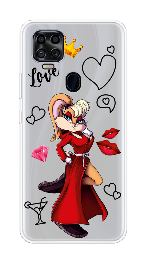 

Чехол на ZTE Blade V2020 "Rich Lola Bunny", Красный;бежевый;оранжевый, 134350-6