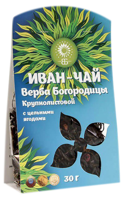 

Чай травяной Иван-чай Верба Богородицы с цельными ягодами крупнолистовой 30 г