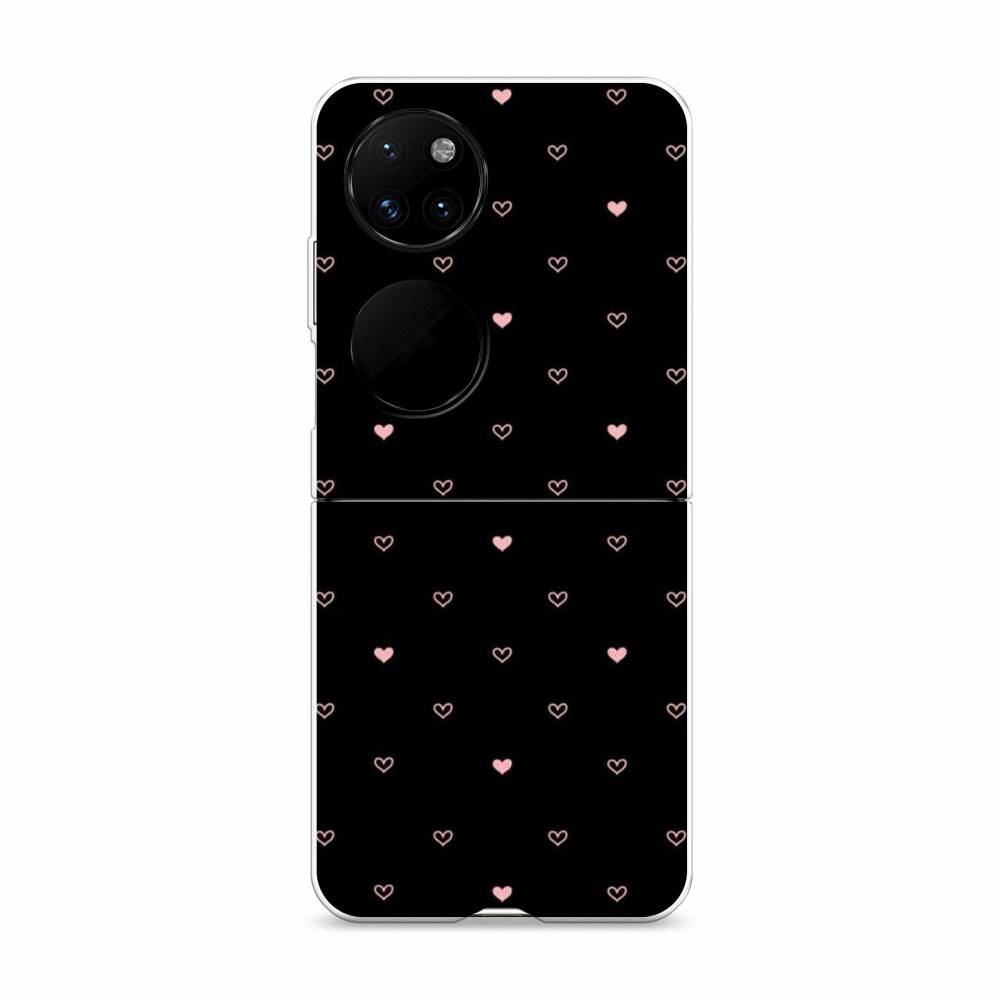 

Чехол Awog "Черный фон и сердечки" для Huawei P50 pocket, 6107440-2