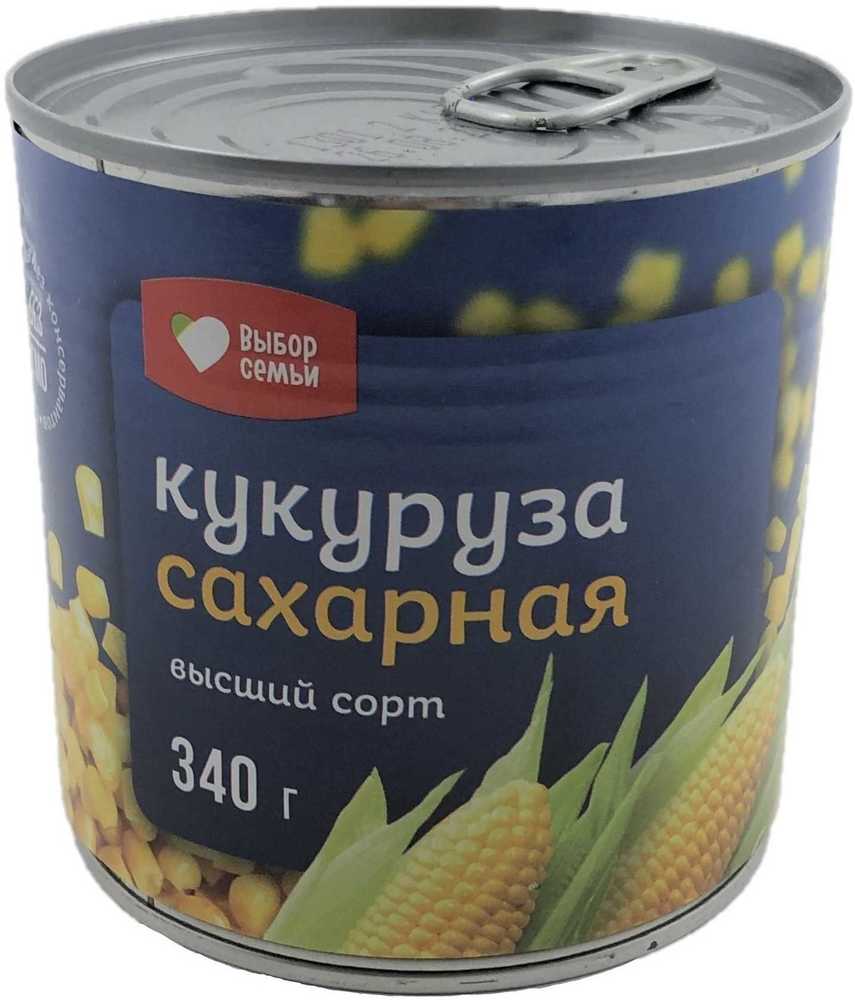 

Кукуруза Выбор Семьи сахарная 340 г