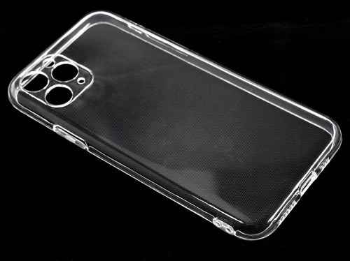 

Силиконовый чехол с защитой для камеры для iPhone 11 Pro 5.8, Прозрачный