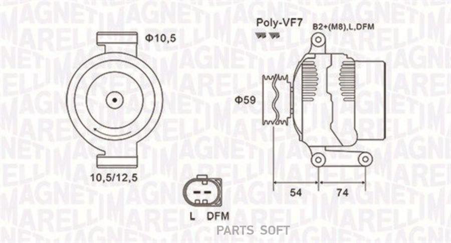 

MQA1922MM_генератор 150A Ford Transit, Land Rover Defender 2.4TDCi/3.2TDCi 06>