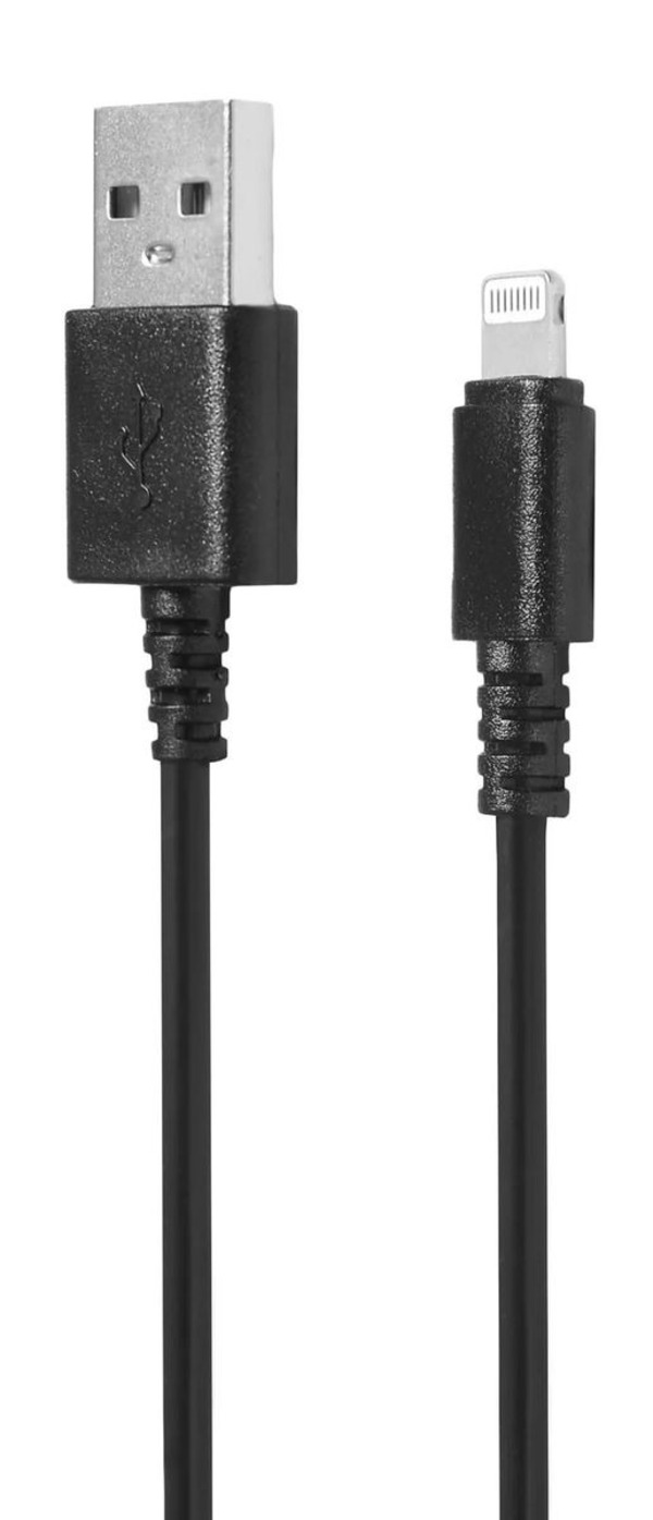 Кабель SUNWIND Lightning m -  USB m,  1.2м,  2A,  черный