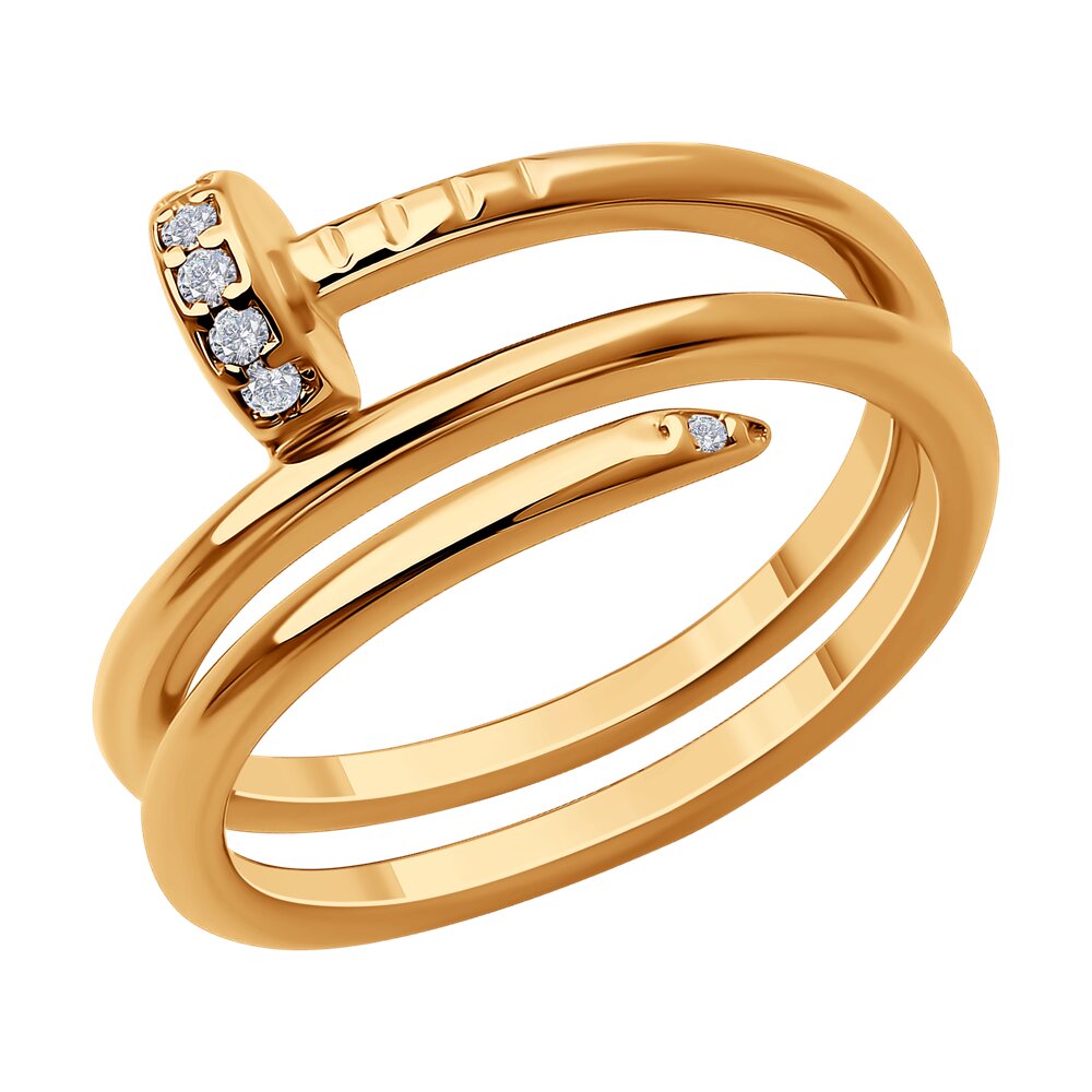 

Кольцо из серебра р. 19,5 Diamant 93-110-02016-1, фианит, 93-110-02016-1