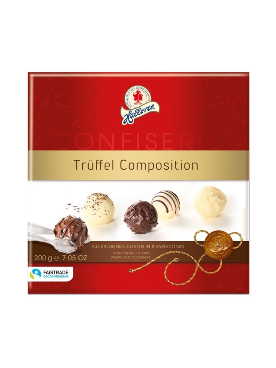 Конфеты Halloren Truffel Composition трюфельные 200 г