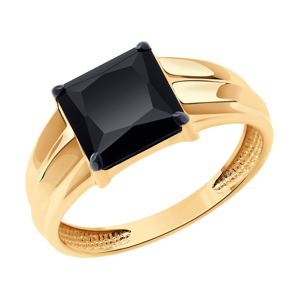 

Кольцо из золота р.  Diamant 51-312-02445-1, оникс, 51-312-02445-1