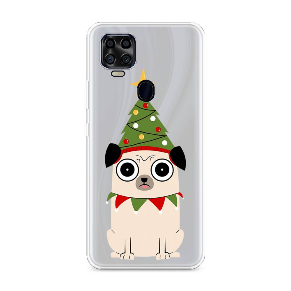 

Чехол на ZTE Blade V2020 "Собачка с ёлочкой", Бежевый;красный;зеленый, 134350-1