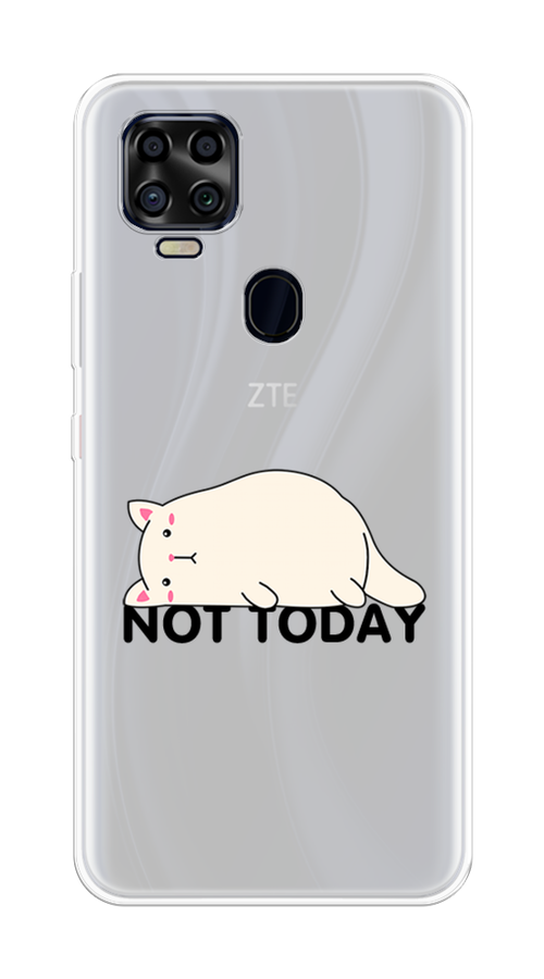 

Чехол на ZTE Blade V2020 "Cat not today", Белый;розовый;черный, 134350-1