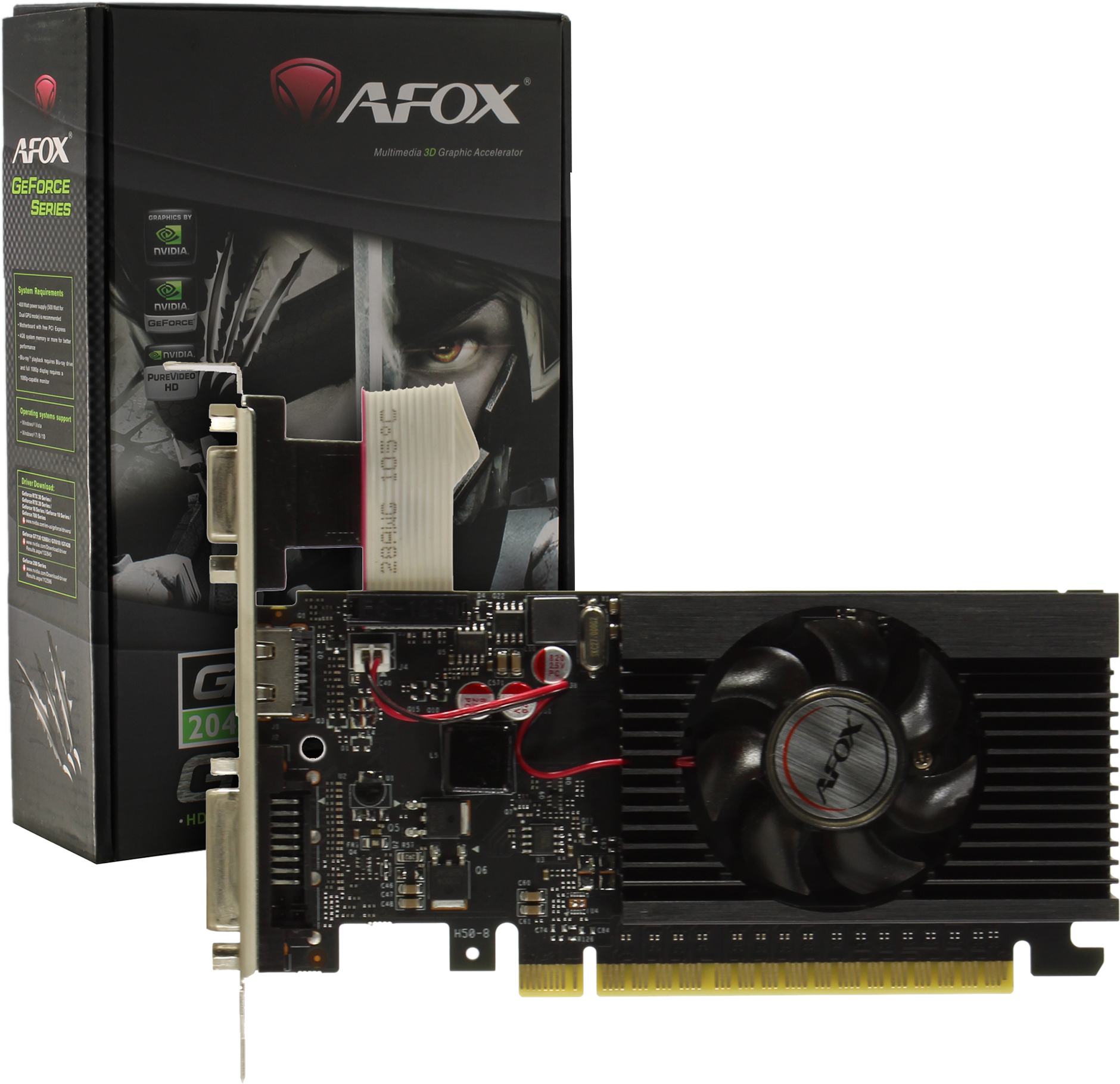 

Видеокарта AFOX NVIDIA GeForce GT 710 (AF710-2048D3L5-V3), GeForce GT 710