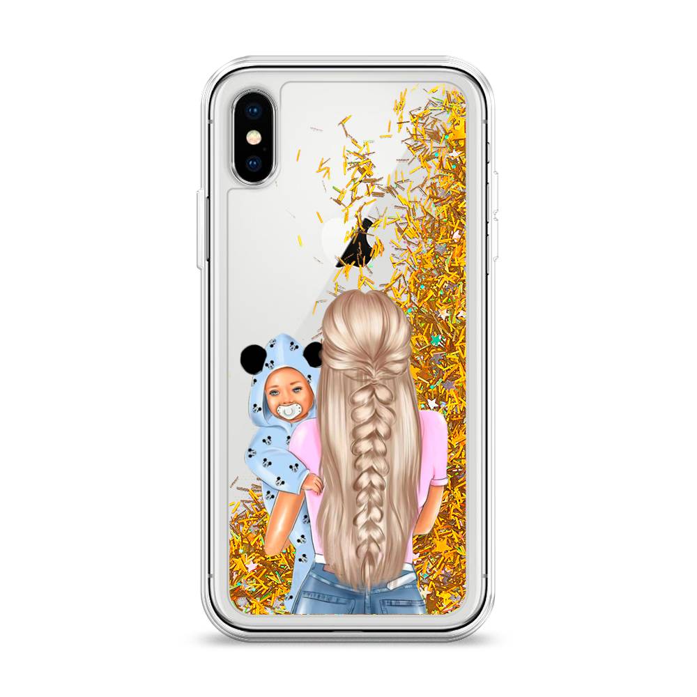 

Чехол Awog на Apple iPhone XS (10S) / Айфон XS (10S) "Молодая мама", 11890-1