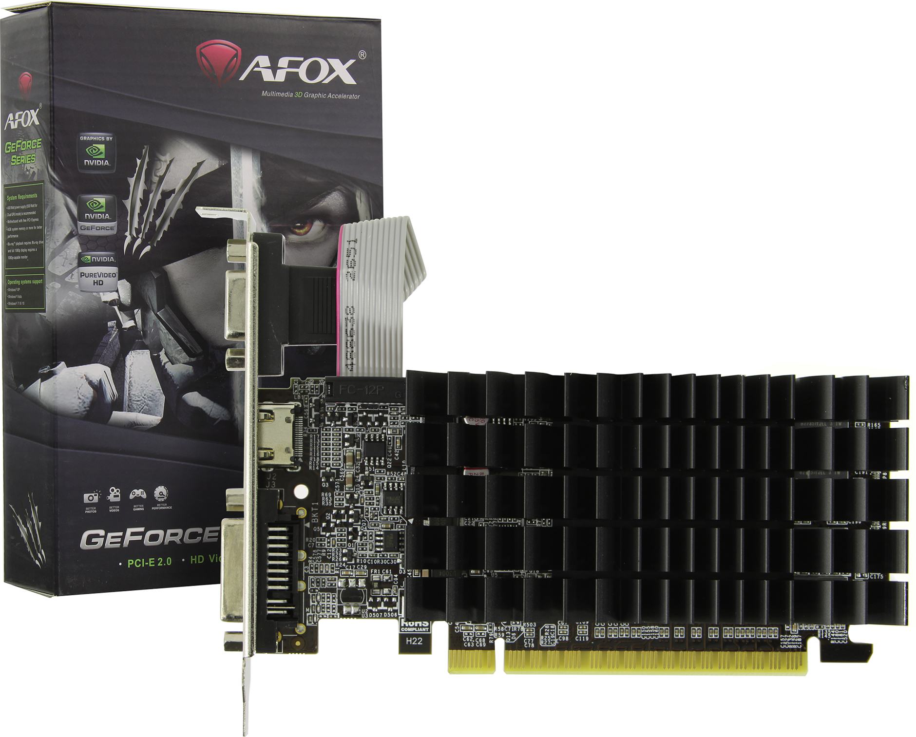 

Видеокарта PNY NVIDIA GeForce G 210 (AF210-1024D3L5-V2), GeForce G 210