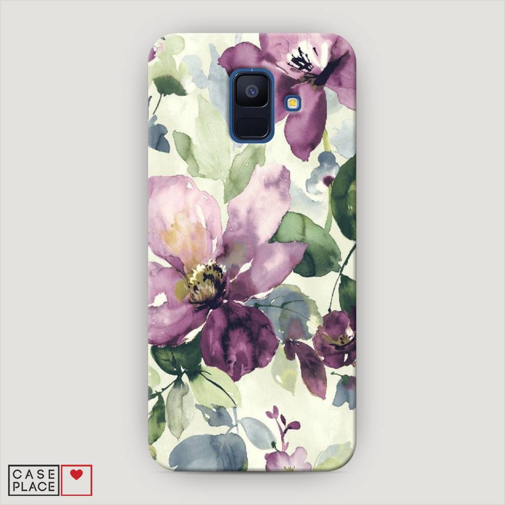 

Чехол Awog "Сиреневые цветы-акварель" для Samsung Galaxy A6