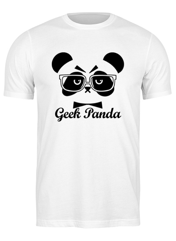 

Футболка мужская Printio Панда (panda) белая M, Белый, Панда (panda)