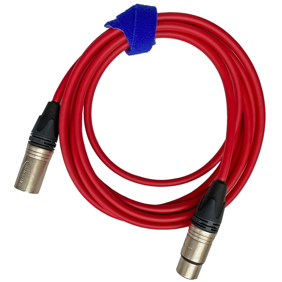 фото Кабель аудио 1xxlr - 1xxlr gs-pro xlr3f-xlr3m red 3.0m