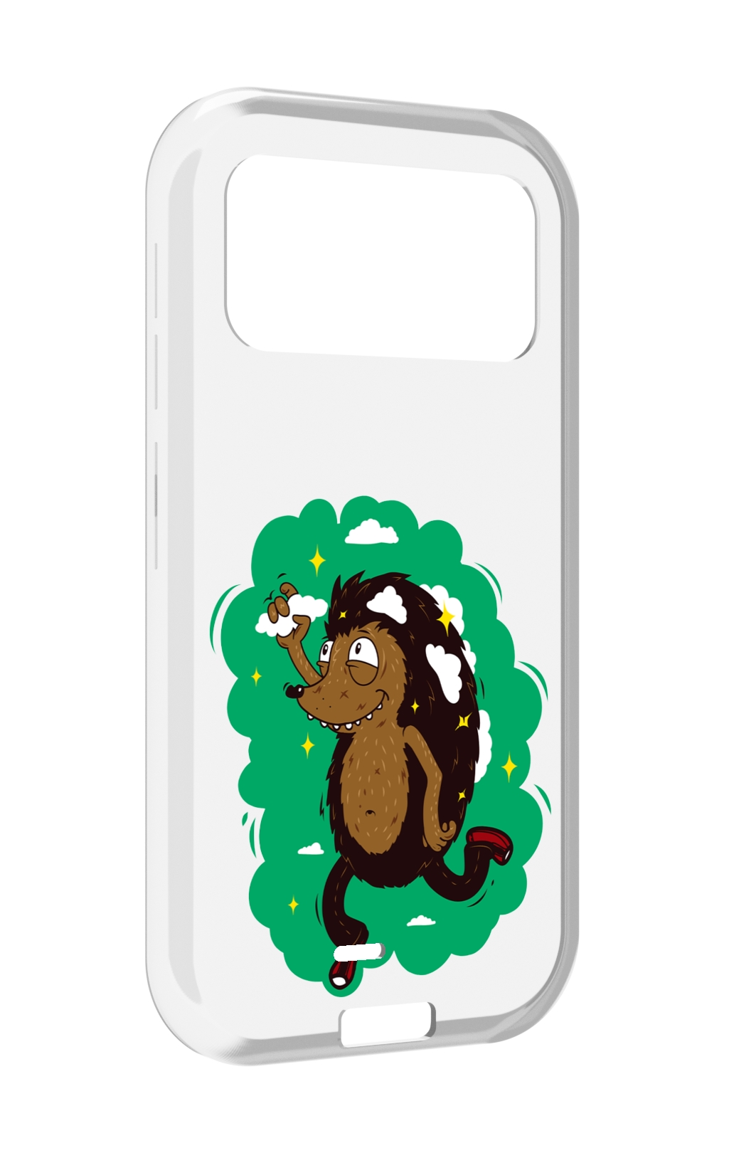 

Чехол MyPads Ежик в облаках для Oukitel F150 H2022, Прозрачный, Tocco