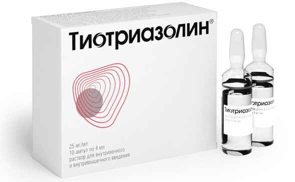 Тиотриазолин, раствор 25 мг/мл, ампулы 4 мл, 10 шт., OZONE  - купить