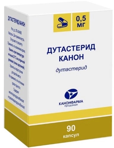 

Дутастерид Канон, капсулы, 0.5 мг, 90 шт.