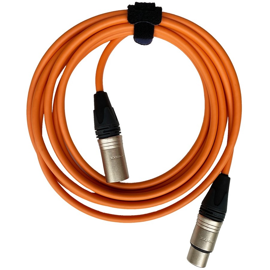 фото Кабель аудио 1xxlr - 1xxlr gs-pro xlr3f-xlr3m orange 3.0m