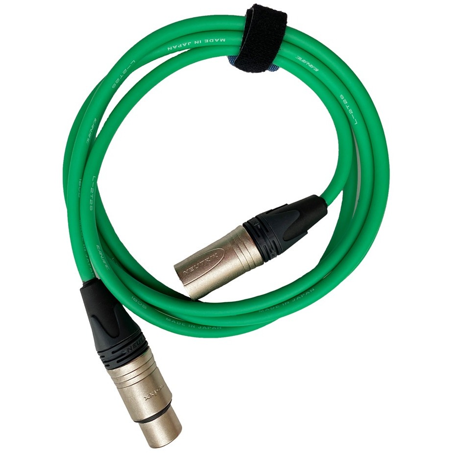 фото Кабель аудио 1xxlr - 1xxlr gs-pro xlr3f-xlr3m green 5.0m