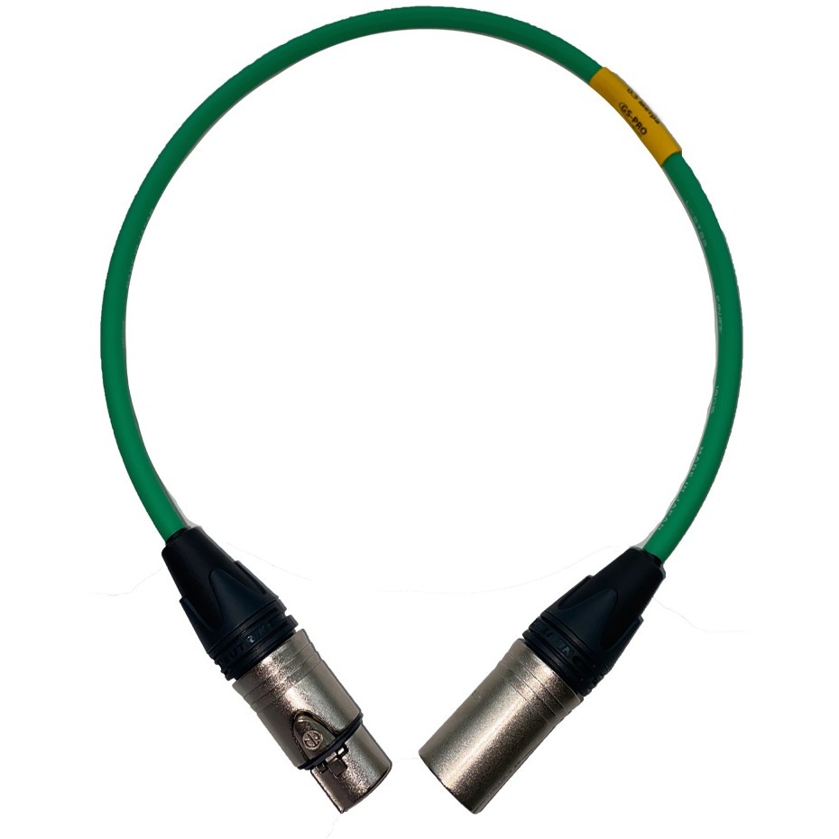 фото Кабель аудио 1xxlr - 1xxlr gs-pro xlr3f-xlr3m green 0.5m