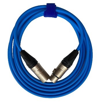 фото Кабель аудио 1xxlr - 1xxlr gs-pro xlr3f-xlr3m blue 3.0m