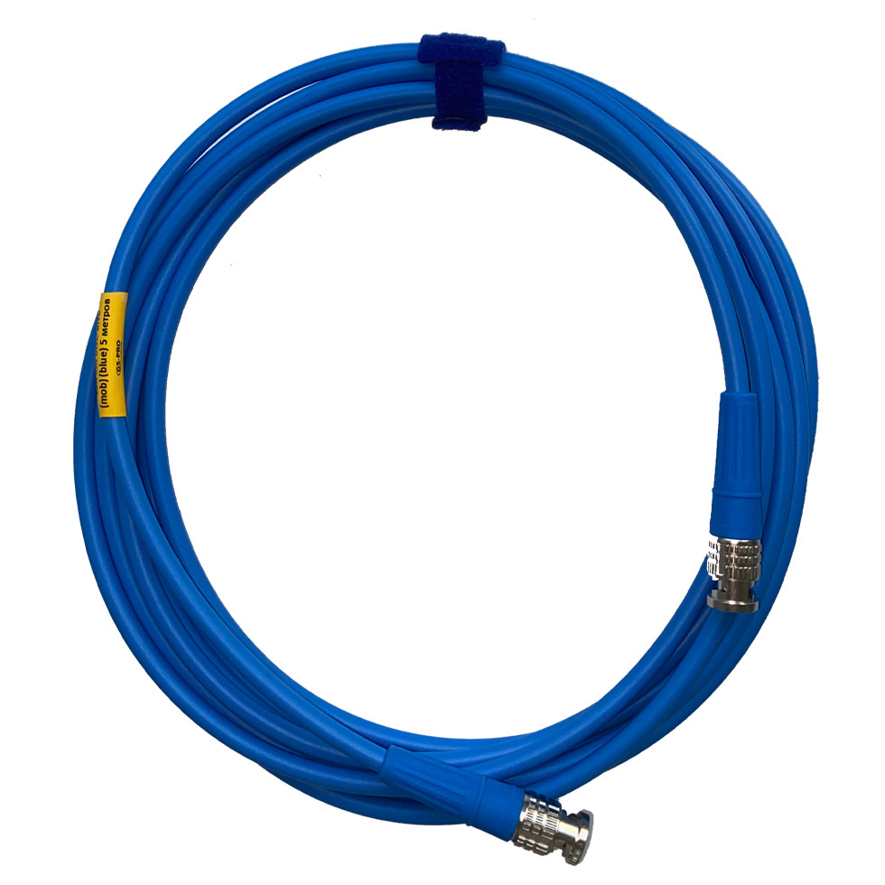 фото Кабель коаксиальный bnc - bnc gs-pro 12g sdi bnc-bnc mob blue 20.0m