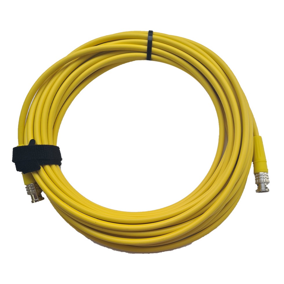 фото Кабель коаксиальный bnc - bnc gs-pro 12g sdi bnc-bnc mob yellow 5.0m