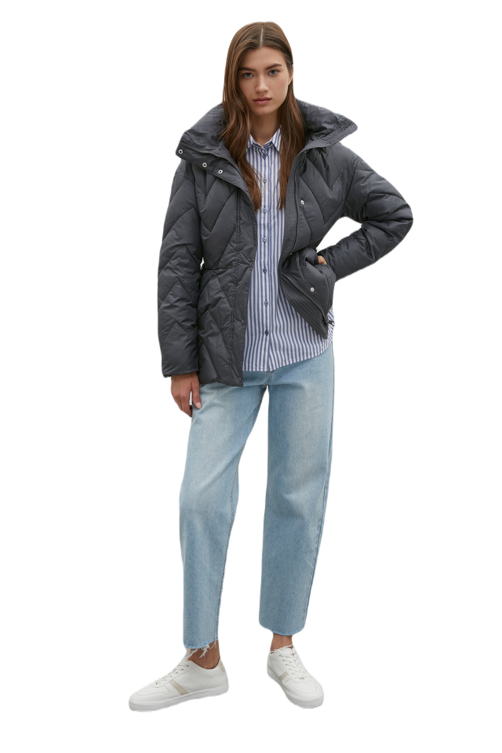 

Куртка женская Finn Flare FAC11054 серая 2XL, FAC11054