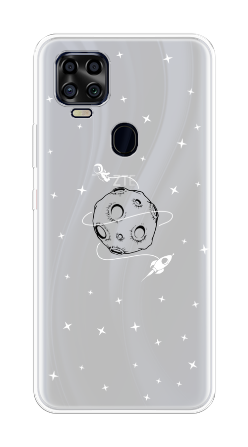 

Чехол на ZTE Blade V2020 "Полет вокруг луны", Белый;серый;черный, 134350-2