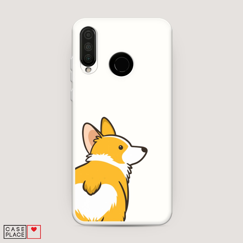 

Матовый силиконовый чехол "Листья папоротника рамка" на Huawei P30