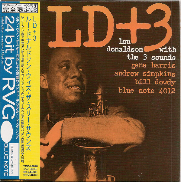 

Lou Donaldson & Three Sounds: LD +3 (1 CD), 1 CD
