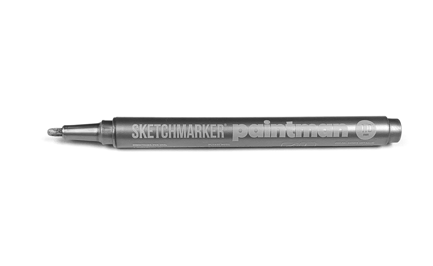 

Маркер пигментный SKETCHMARKER Paintman 1.0мм цвет серебряный, Серебристый, Paintman