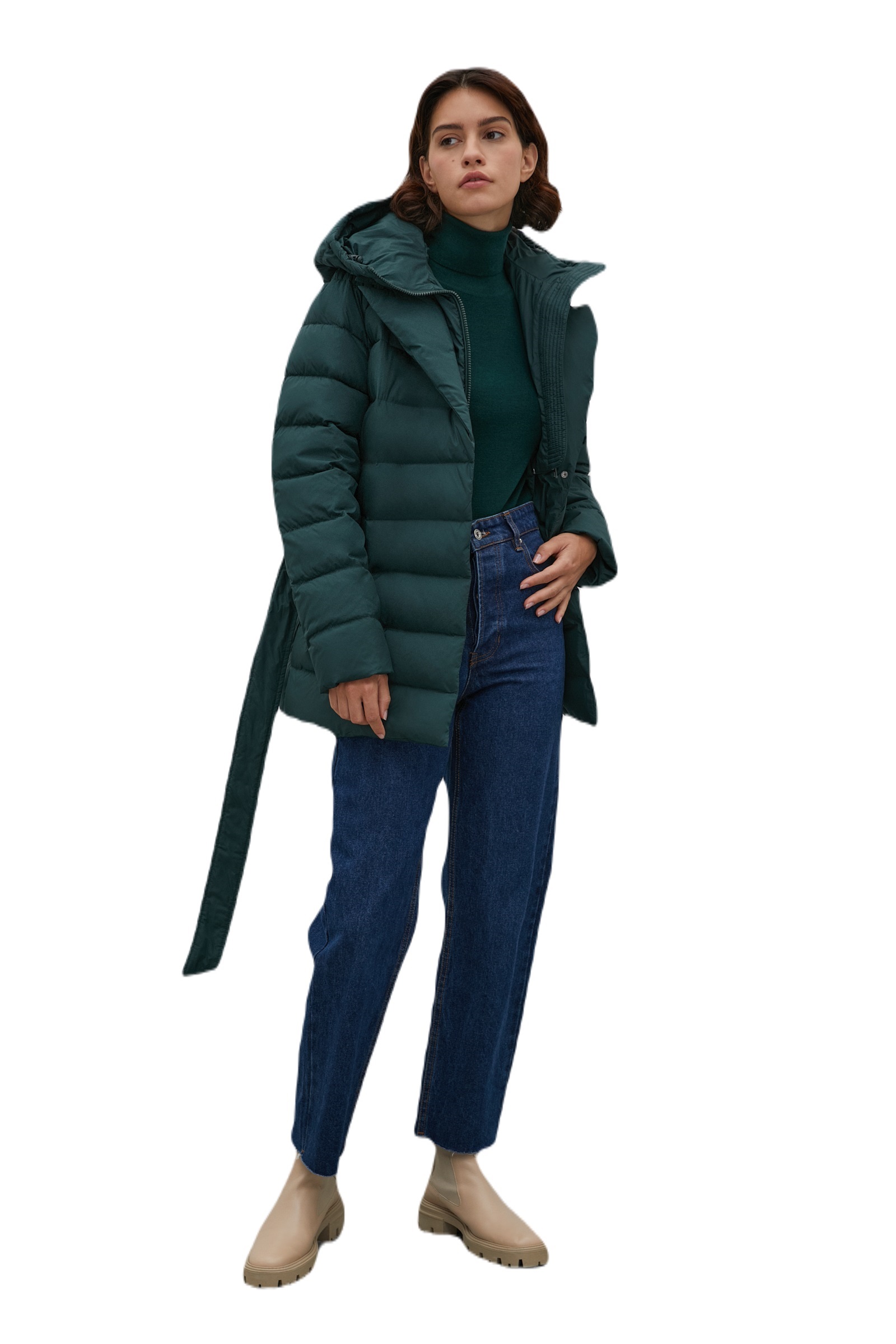 

Куртка женская Finn Flare FWB11011 зеленая XS, FWB11011