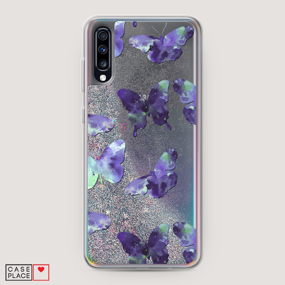 

Чехол Awog на Samsung Galaxy A70 "Бабочки отпечатки", Разноцветный, 28191-1
